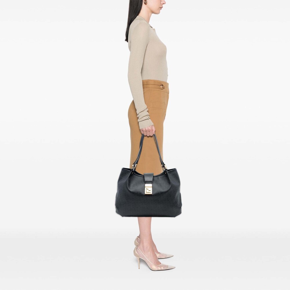 Pre-Loved Fendi Zucchino Spalmati Chiusura Tote - Picture 8 of 8